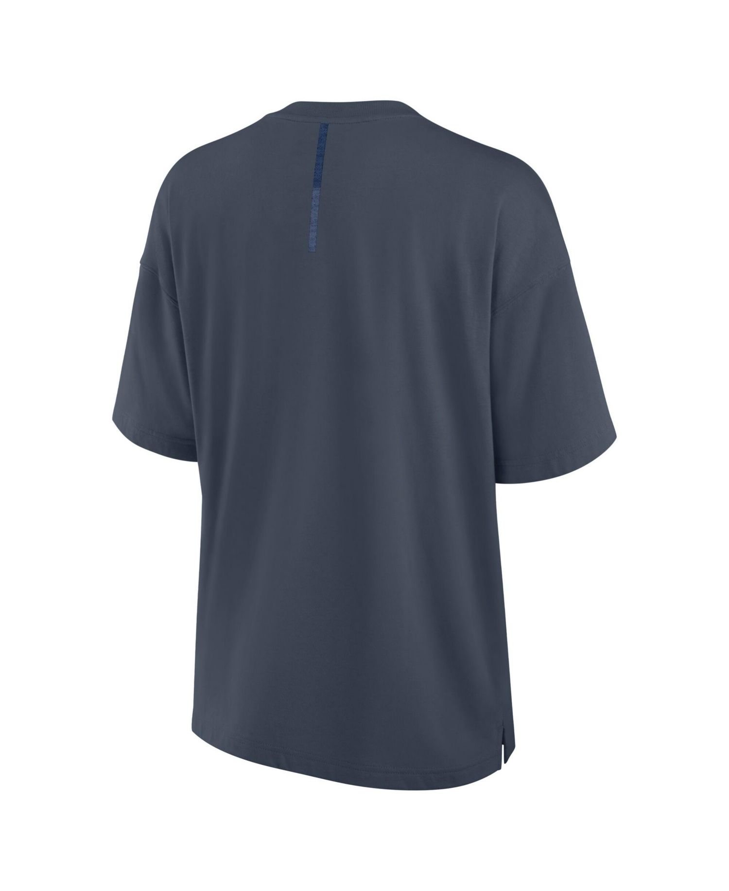 Women's Blue New York Rangers Oversized Elements Raw Edge Future Ground T-Shirt