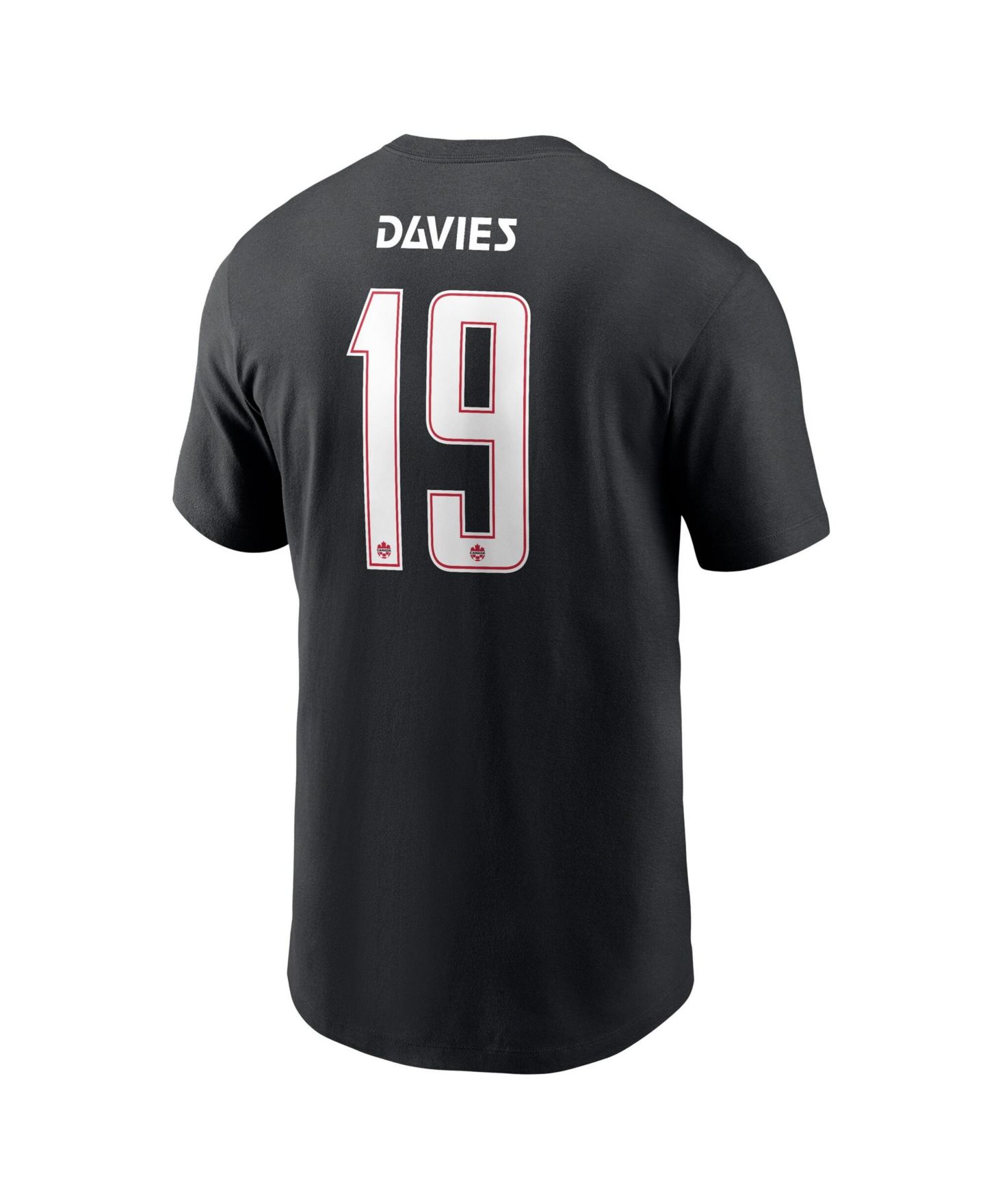 Мужская футболка Nike Alphonso Davies Black Canada Soccer Away Name & Number — фото 3