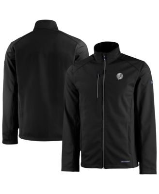 Men's Black New York Yankees Evoke Eco Softshell Full-Zip Jacket