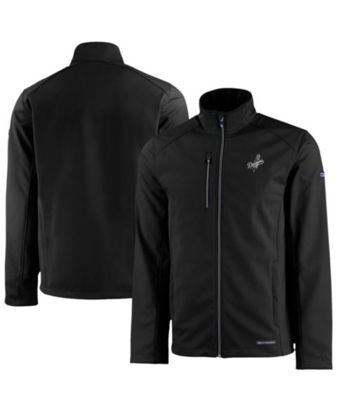Мужская куртка Cutter & Buck Black Los Angeles Dodgers Evoke Eco Softshell Full-Zip