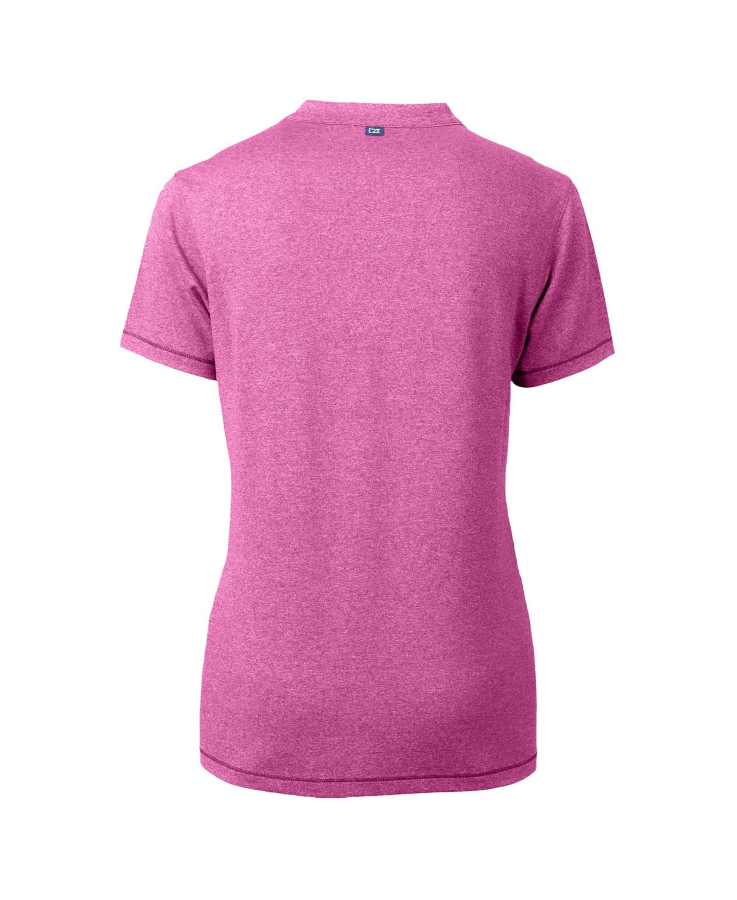 Women's Light Pink New York Yankees Forge Heathered Stretch Blade Top