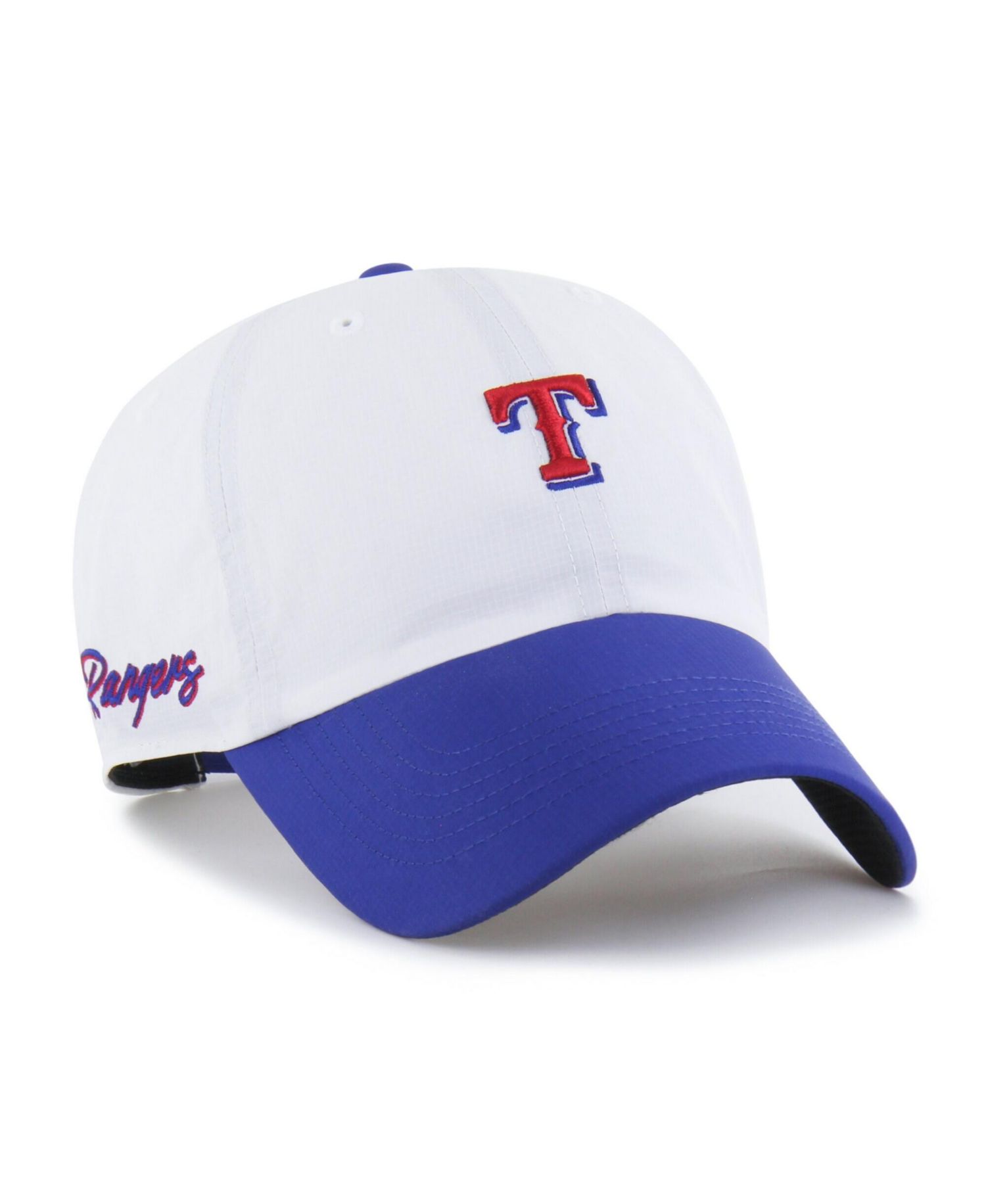 Men's White/Royal Texas Rangers Vista Mini Clean Up Brrr&deg; Adjustable Hat