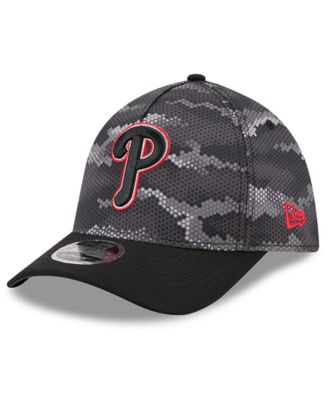 Men's Black Philadelphia Phillies Camo 39THIRTY A-Frame Flex Hat