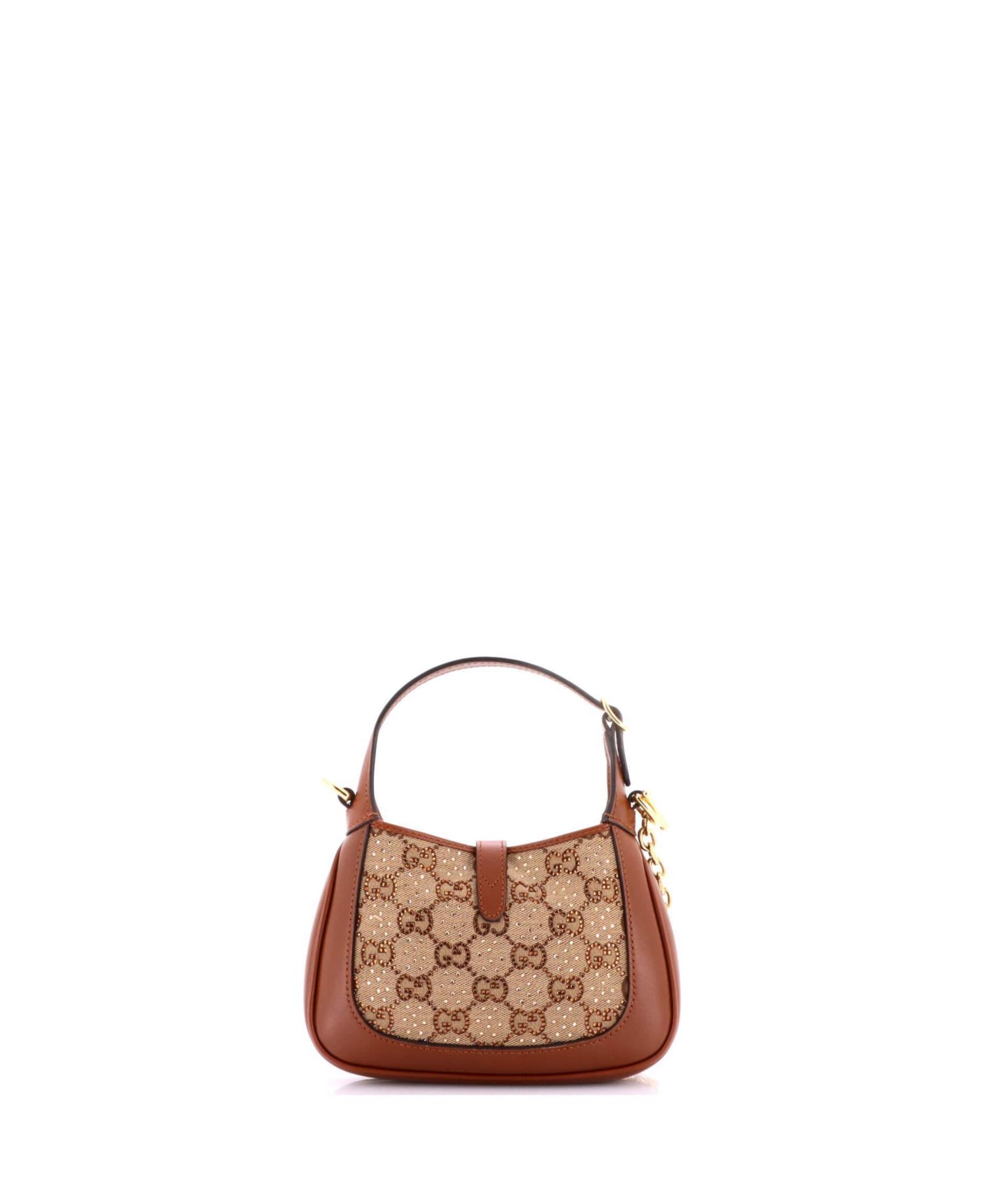 Mini Jackie 1961 Chain Hobo Crystal Embellished GG Canvas