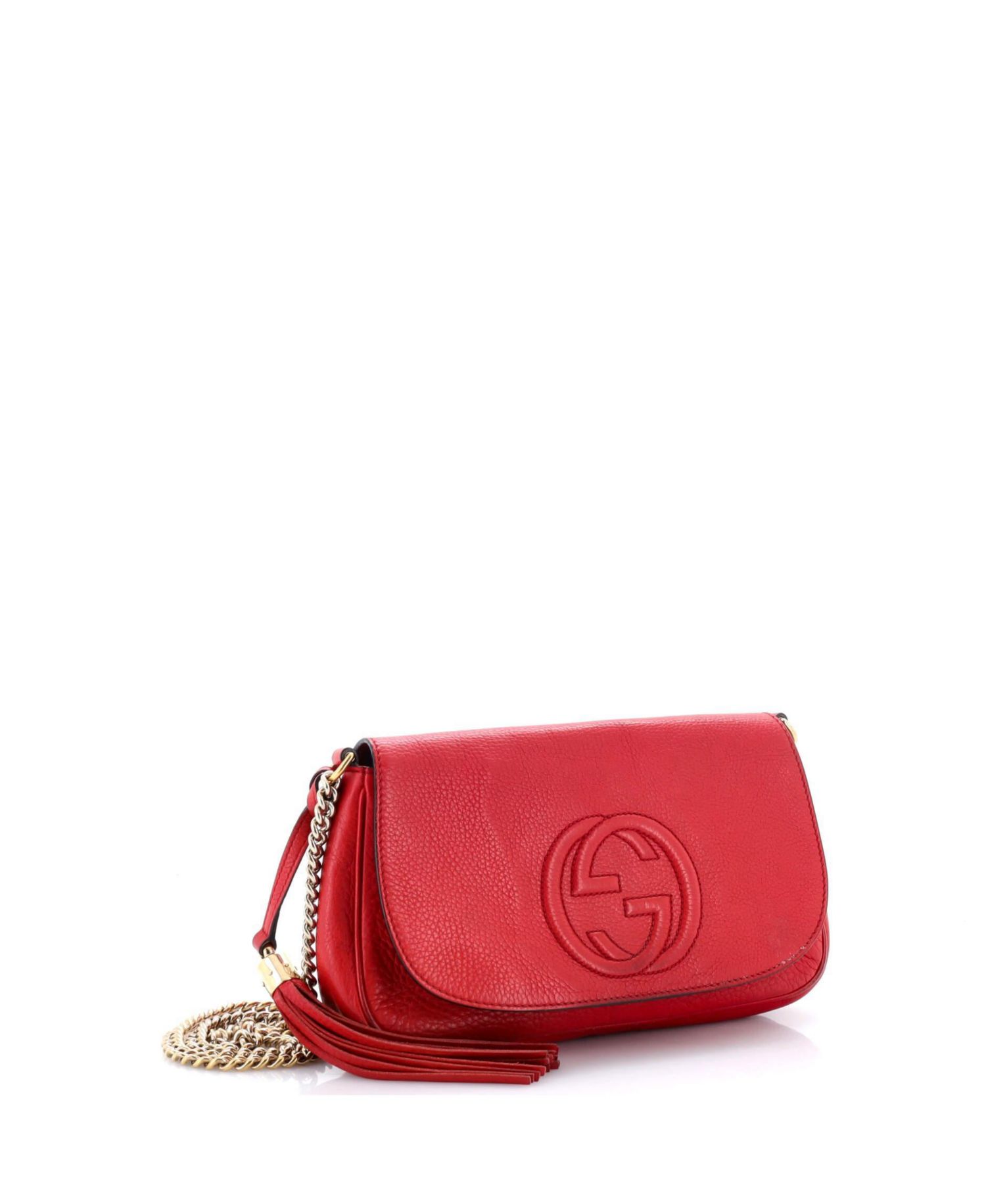 Medium Soho Chain Crossbody Bag Leather