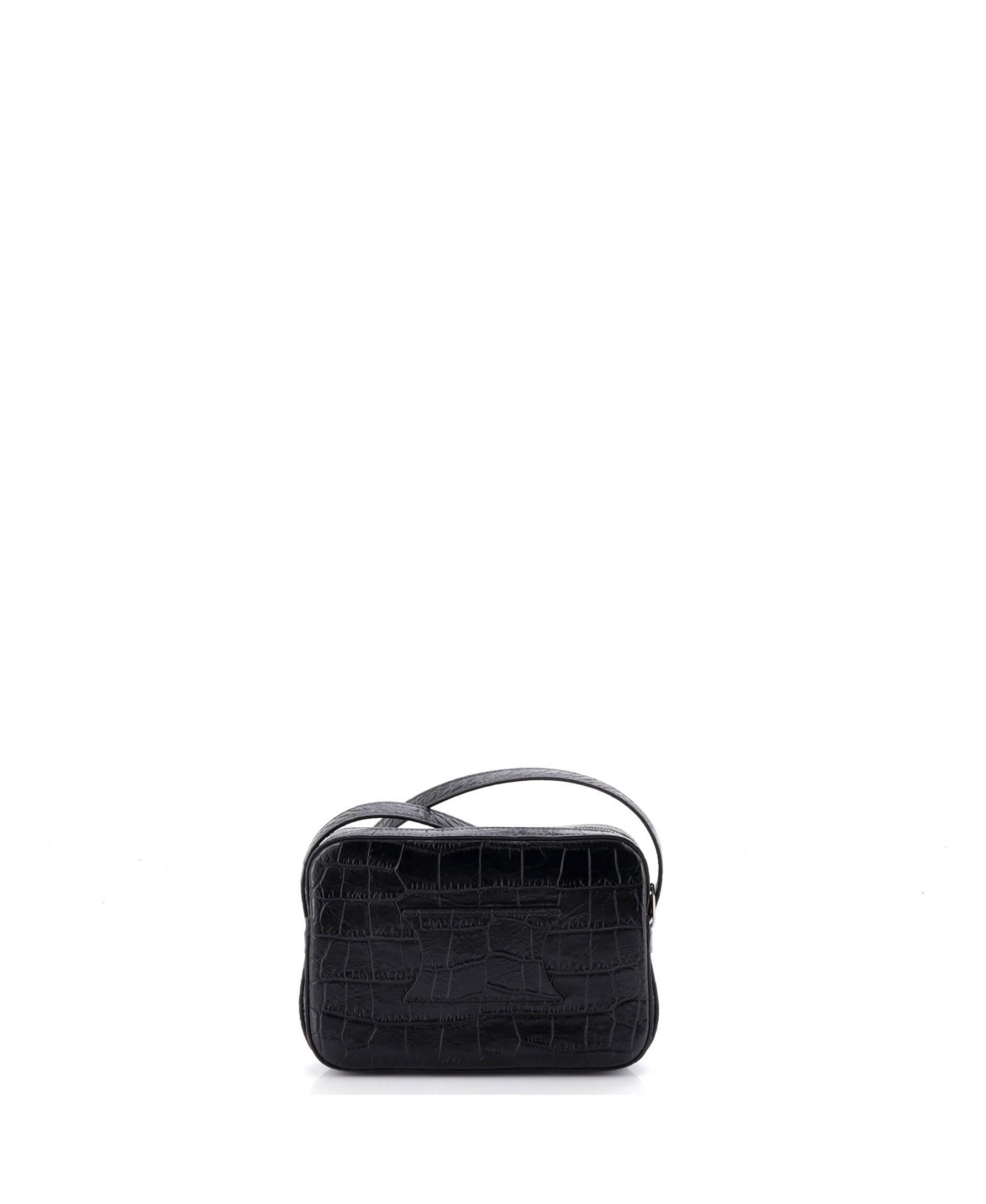 Pre-Owned Celine Mini Horizontal Phone Pouch Embossed Leather