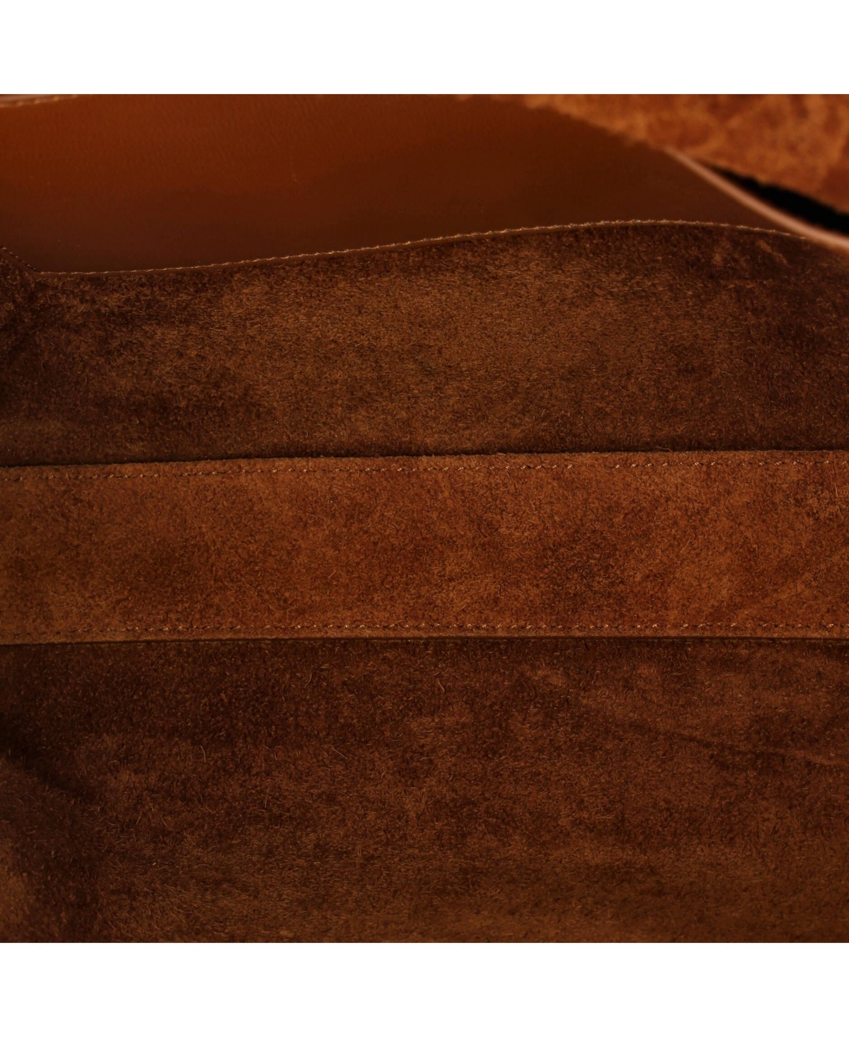 Pre-Owned Saint Laurent Medium Classic Monogram Reversible Shoulder Bag Embossed Leather and Suede