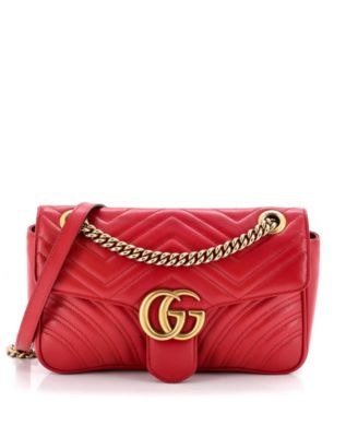 Medium GG Marmont Flap Bag Matelasse Leather