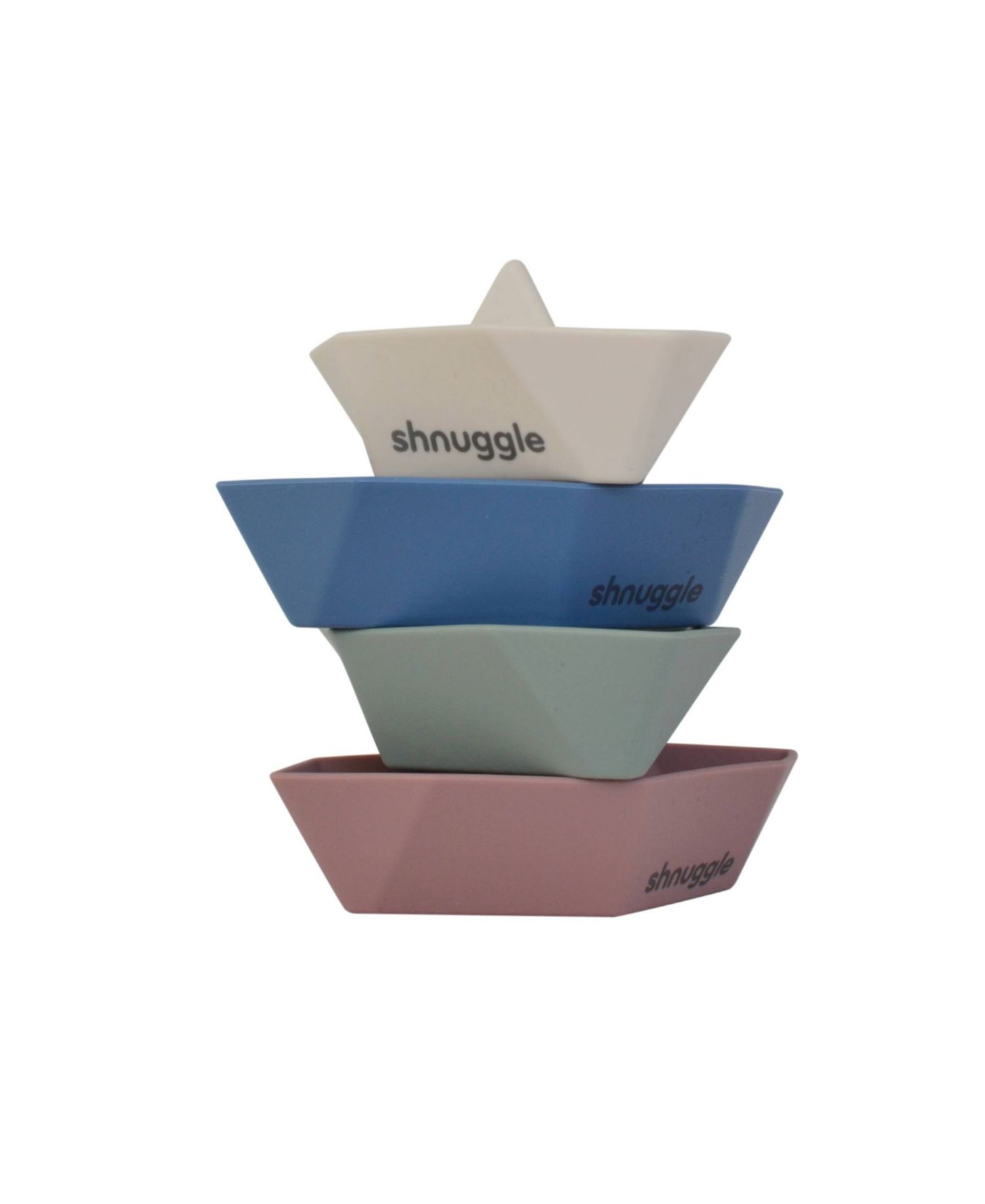 Baby Boys' and Baby Girls' Stacking Bath Boats, 4-Piece Set