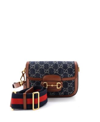 Mini Horsebit 1955 Shoulder Bag GG Denim