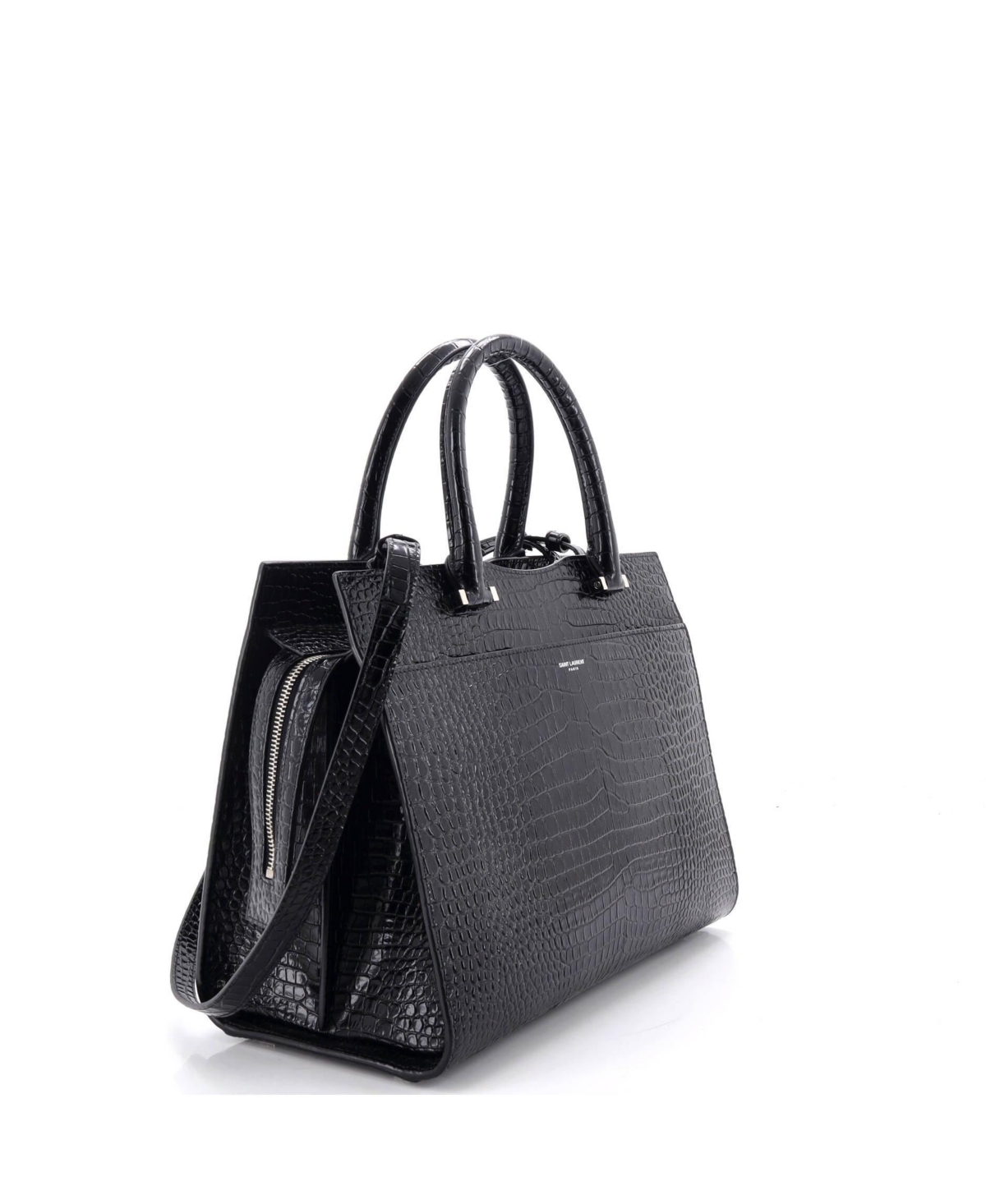 Pre-Owned Saint Laurent Medium Uptown Tote Embossed Leather
