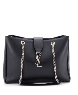 Large Classic Monogram Shopper Leather
