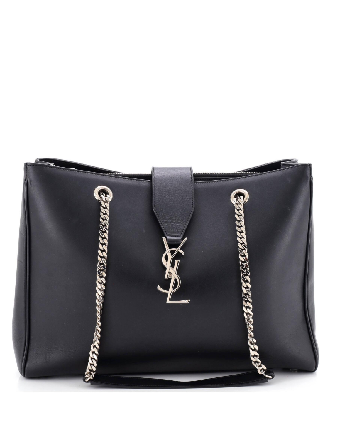 Pre-Owned Saint Laurent Large Classic Monogram Shopper Leather