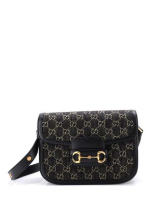 Small Horsebit 1955 Shoulder Bag GG Denim