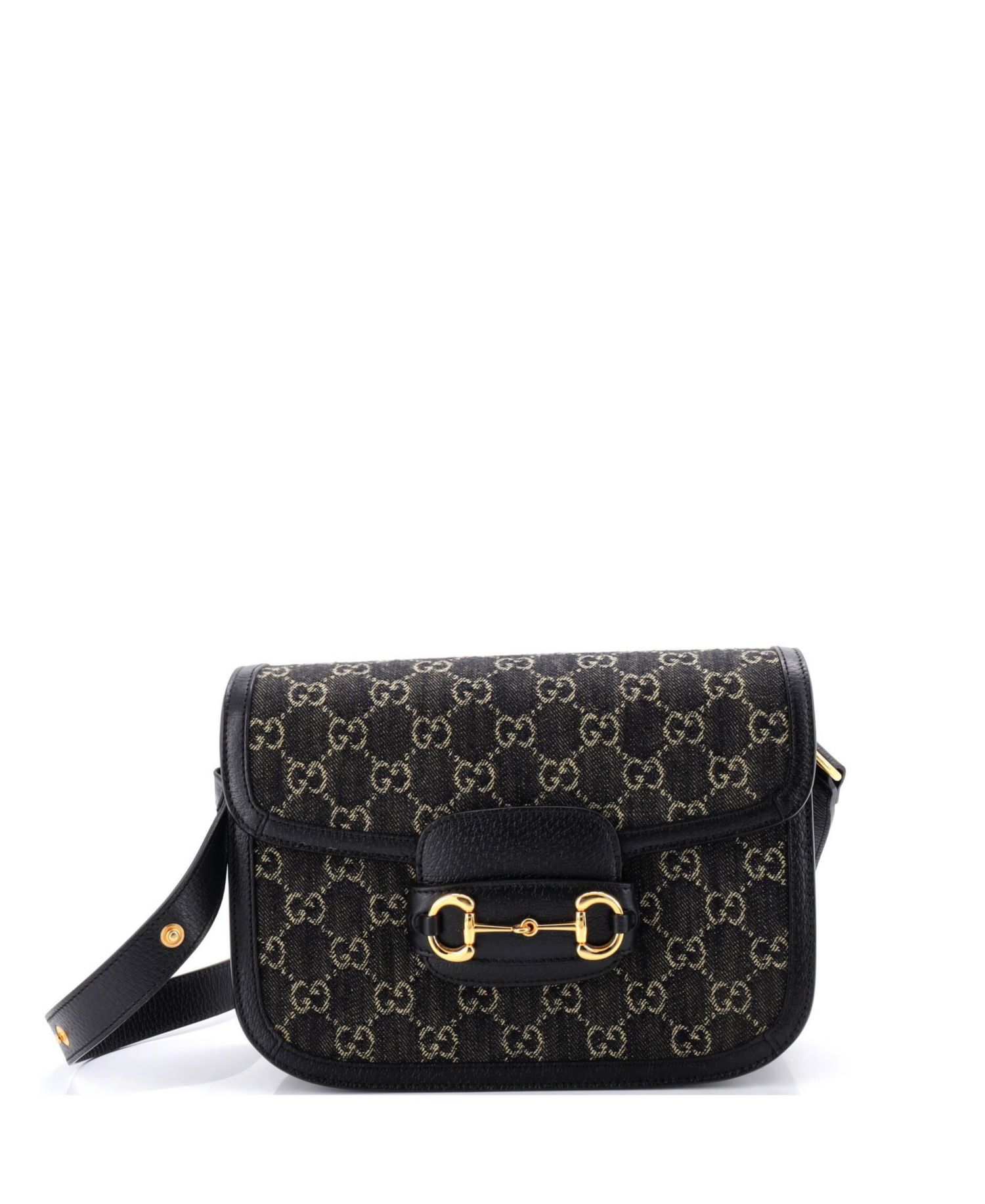 Small Horsebit 1955 Shoulder Bag GG Denim