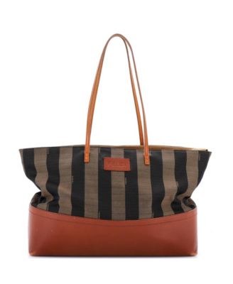 Pequin Roll Tote Canvas and Leather