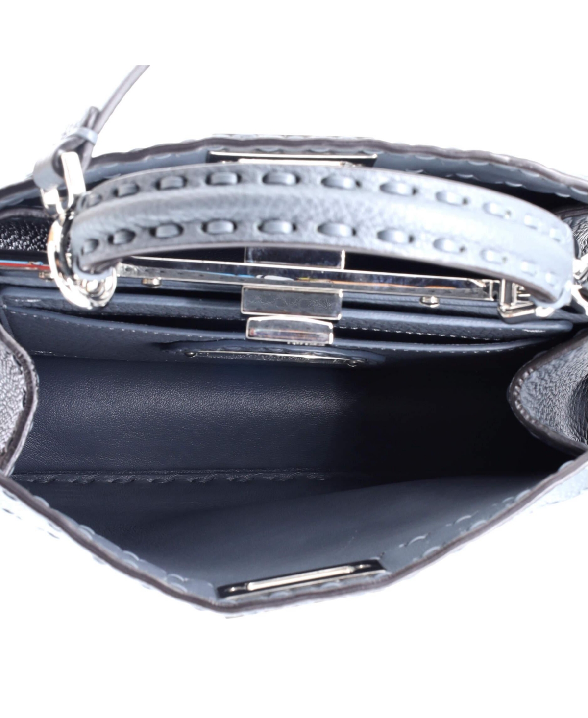 Pre-Owned Fendi Small Selleria Peekaboo ISeeU Bag Leather