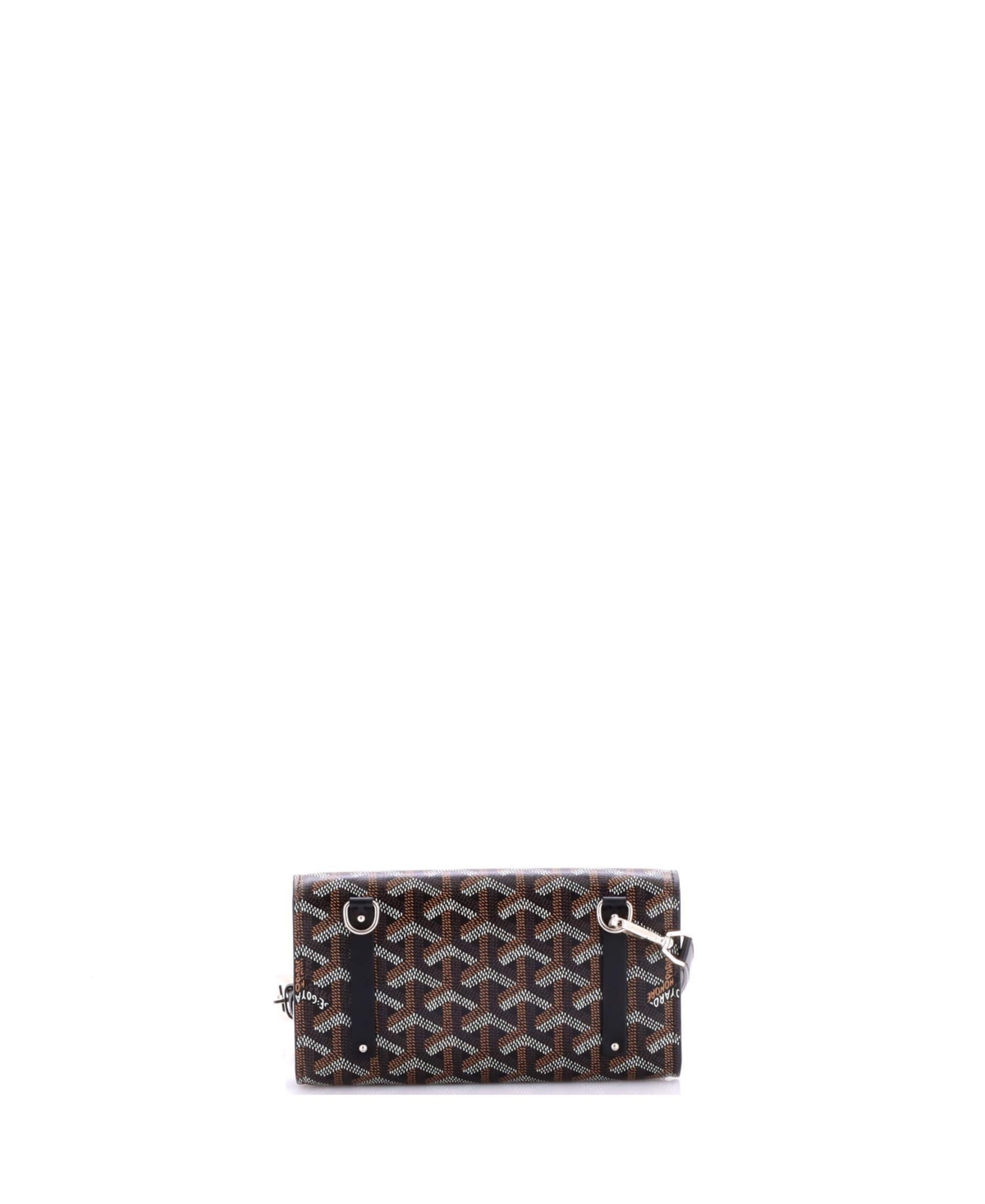 Pre-Owned Goyard Pm Monte Carlo Clutch with Strap Coated Canvas