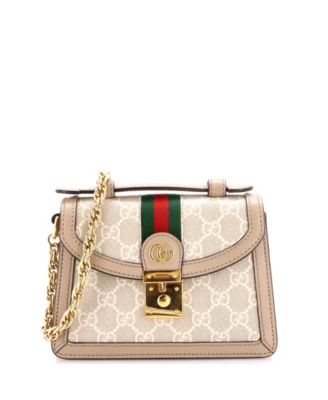 Mini Ophidia Flap Top Handle Bag GG Coated Canvas