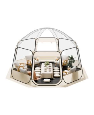 Pop Up Bubble Tent, 15 x 13.8 feet Clear Camping Shelter for 12-15 Persons