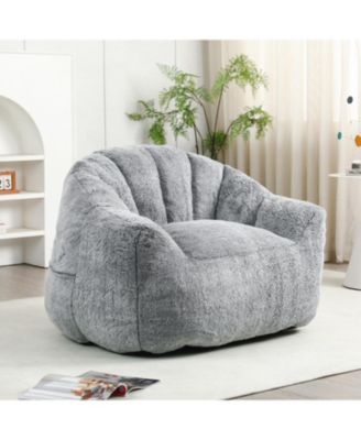 Bean Bag Sofa Chair with Armrests - Comfy Living Room Seating