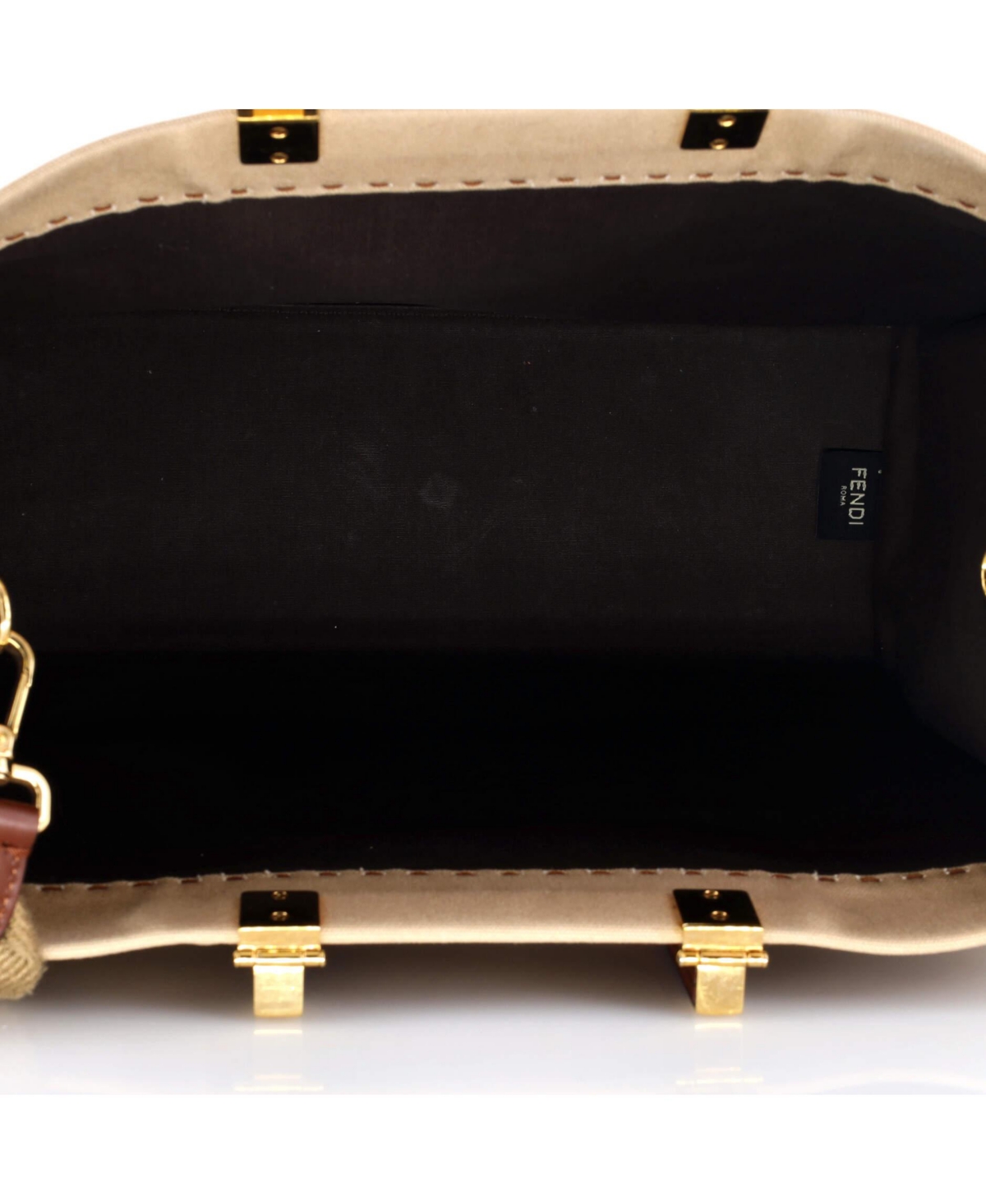 Pre-Owned Fendi Medium Sunshine Shopper Tote Canvas