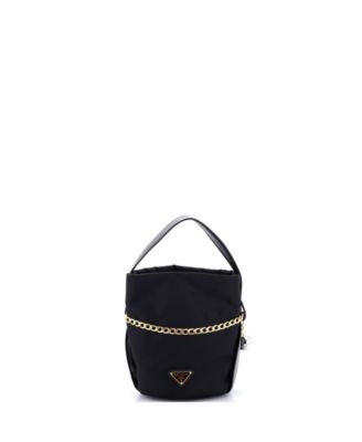 Mini Petit Sac Bucket Bag Re-Nylon and Nappa Leather