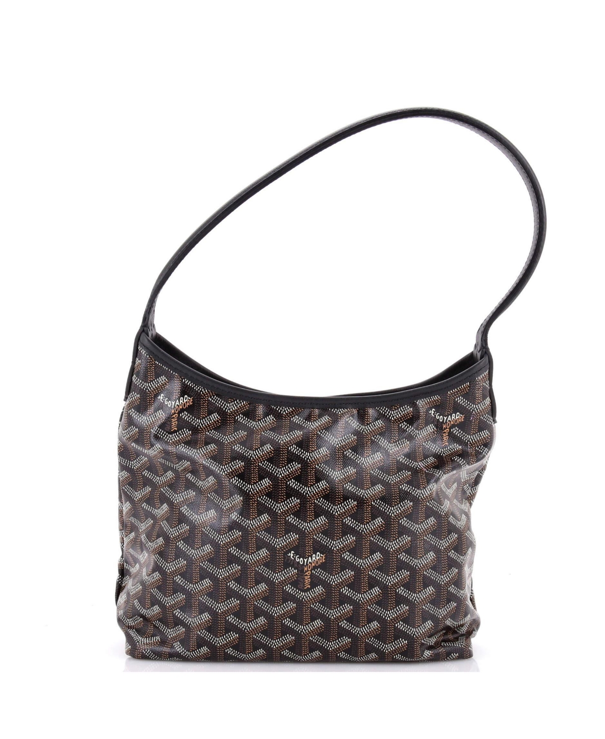 Pre-Owned Goyard Mini Boheme Hobo Coated Canvas