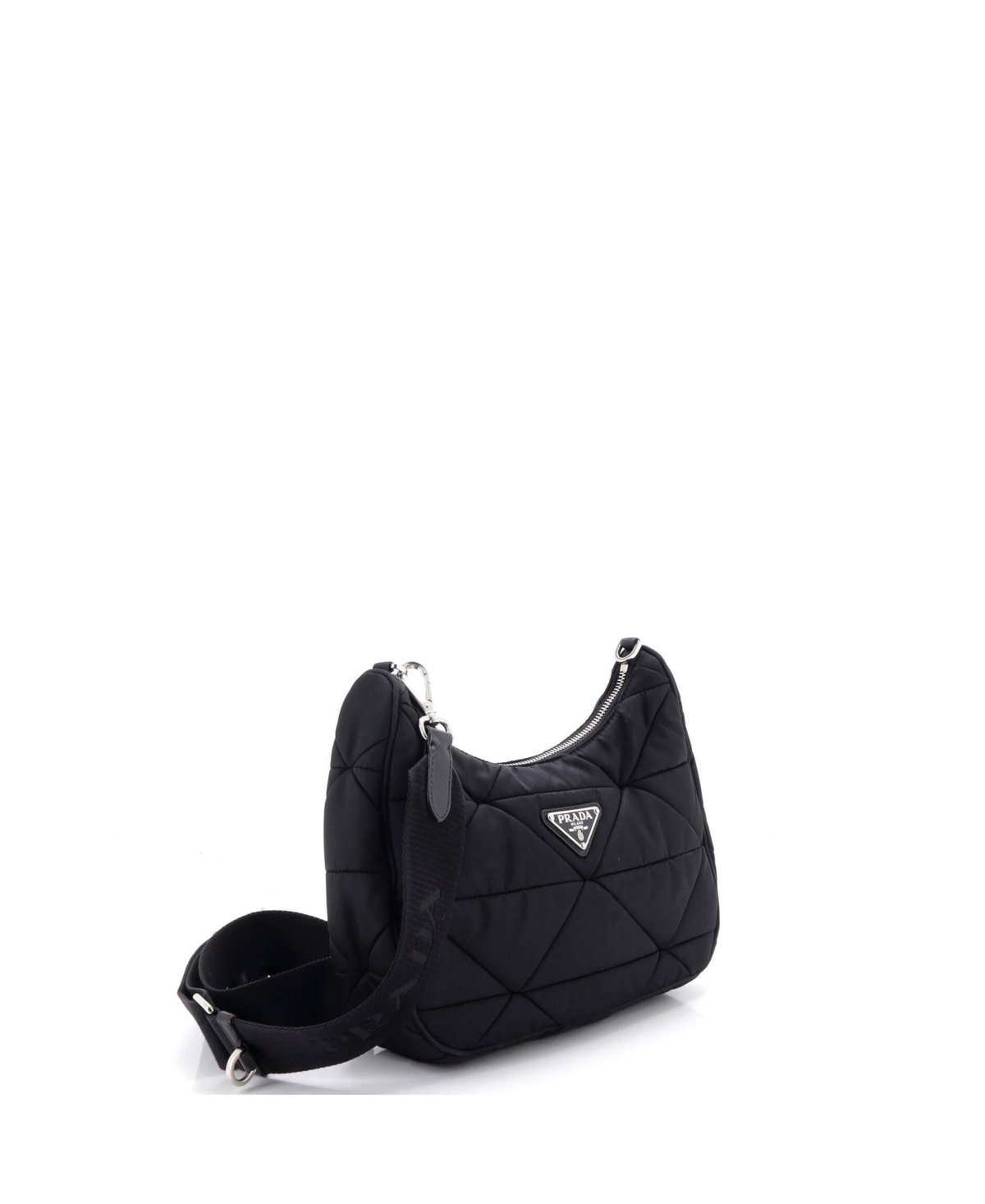 Pre-Owned Prada Small Re-Edition Shoulder Bag Quilted Tessuto
