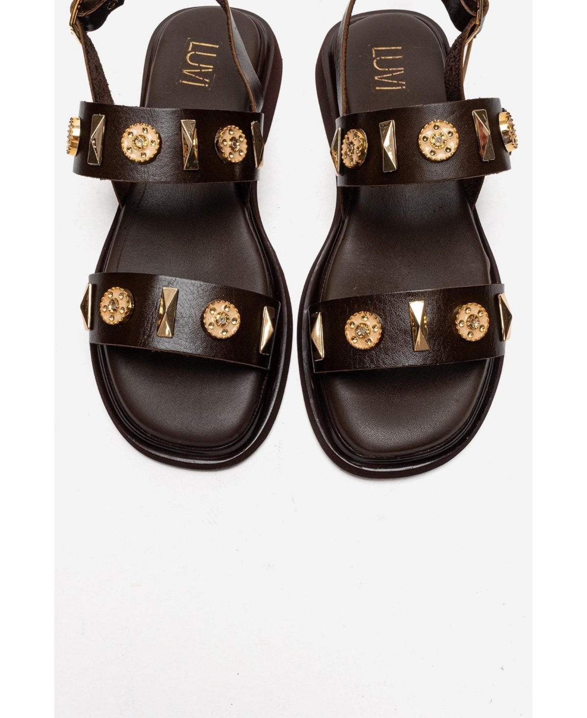 Forever & Always Shoes Women's Libera Leather Sandal