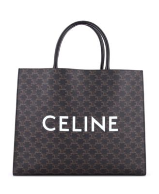 Horizontal Logo Cabas Tote Triomphe Coated Canvas