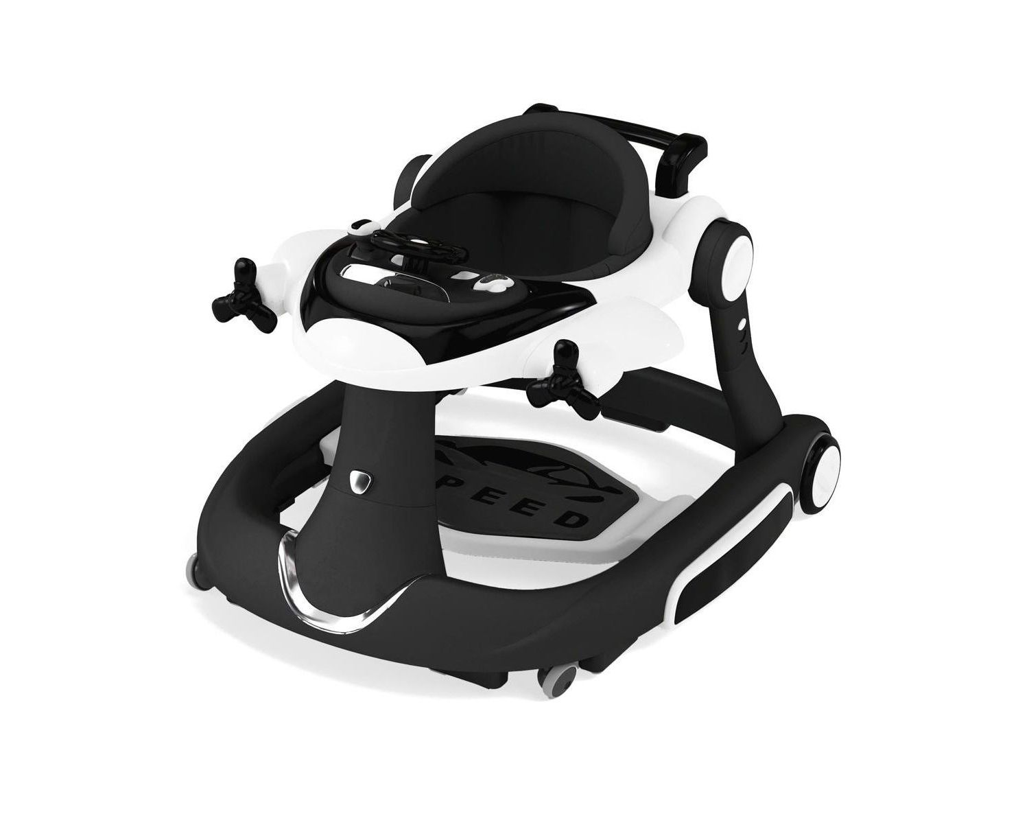 Convertible Baby Activity Walker with Adjustable Height, Foldable Design and Interactive Play Features