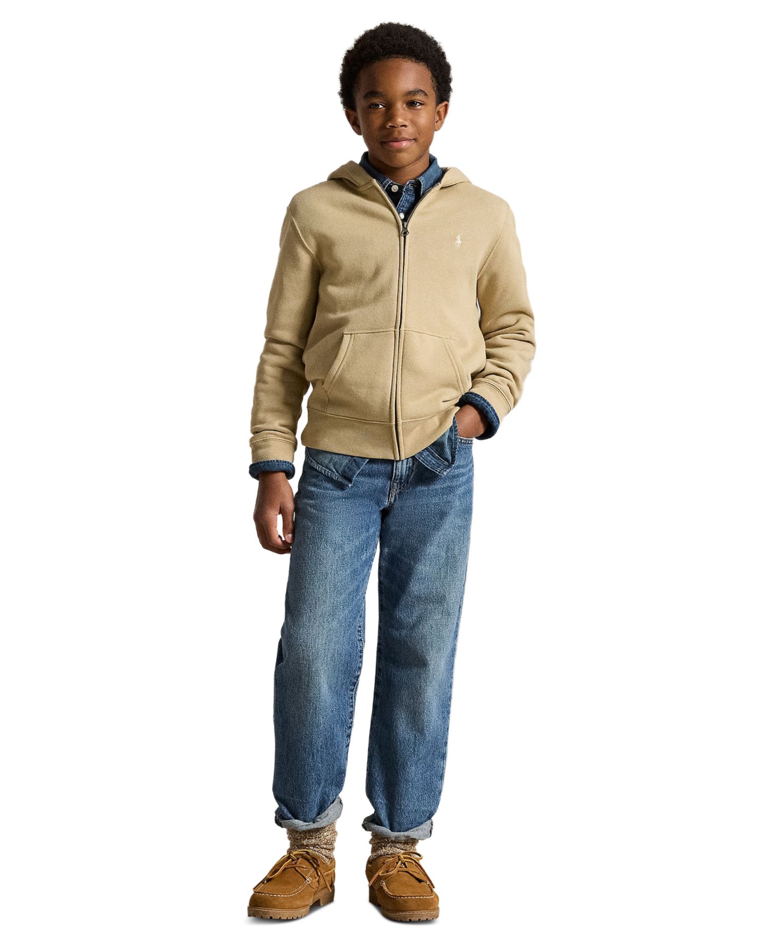 Boys' 8-20 Fleece Full-Zip Hoodie
