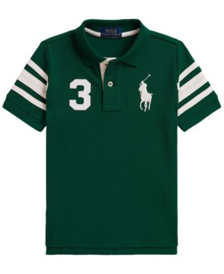 Boys' 2T-7 Big Pony Cotton Mesh Polo Shirt