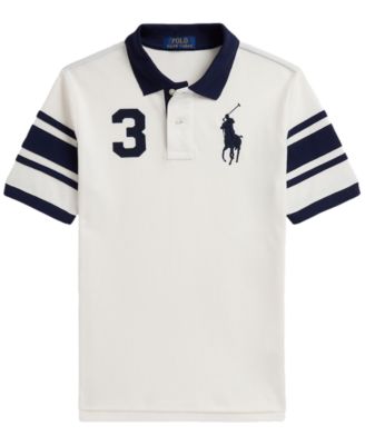 Boys' 8-20 Big Pony Cotton Mesh Polo Shirt
