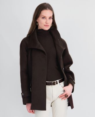 Women's Double-Faced Funnel Neck Coat