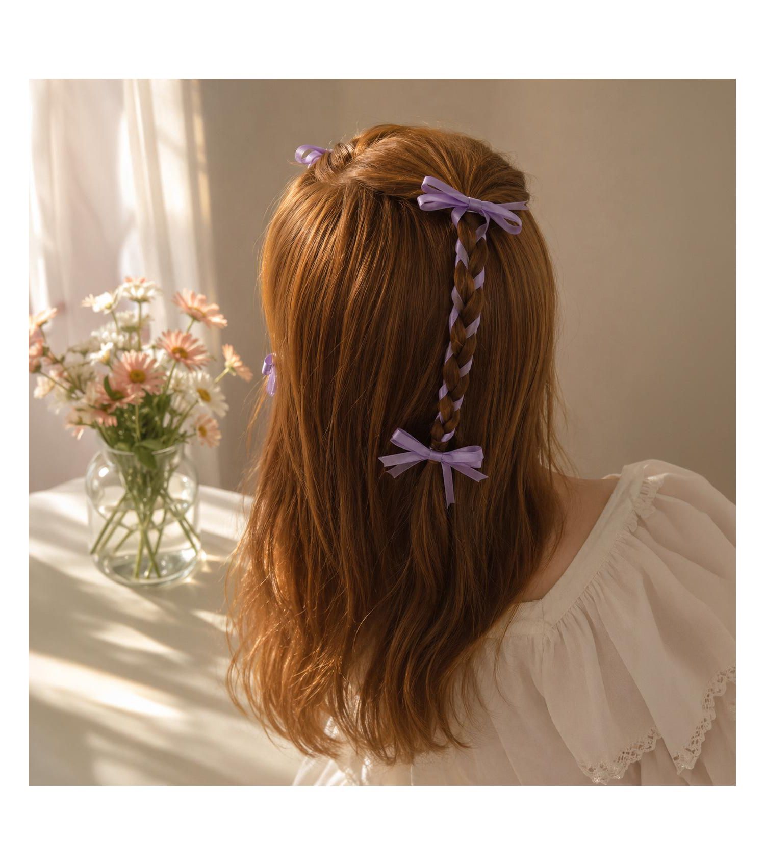 Girls Ribbon Bow Clip Set (4pc)