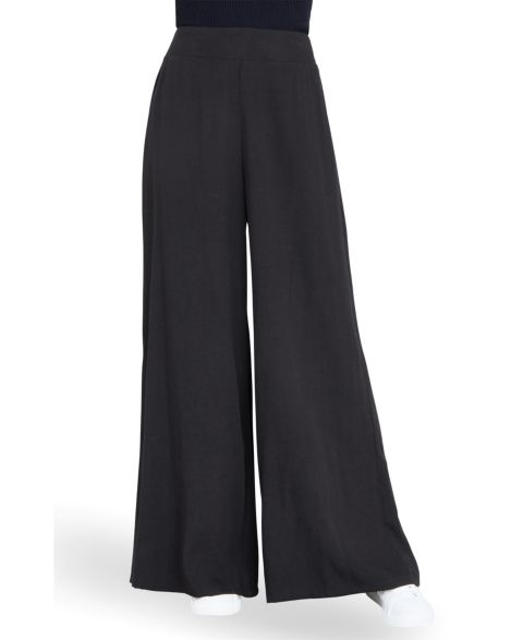 Женские брюки Yumi Wide Leg Palazzo, цвет: Чёрный