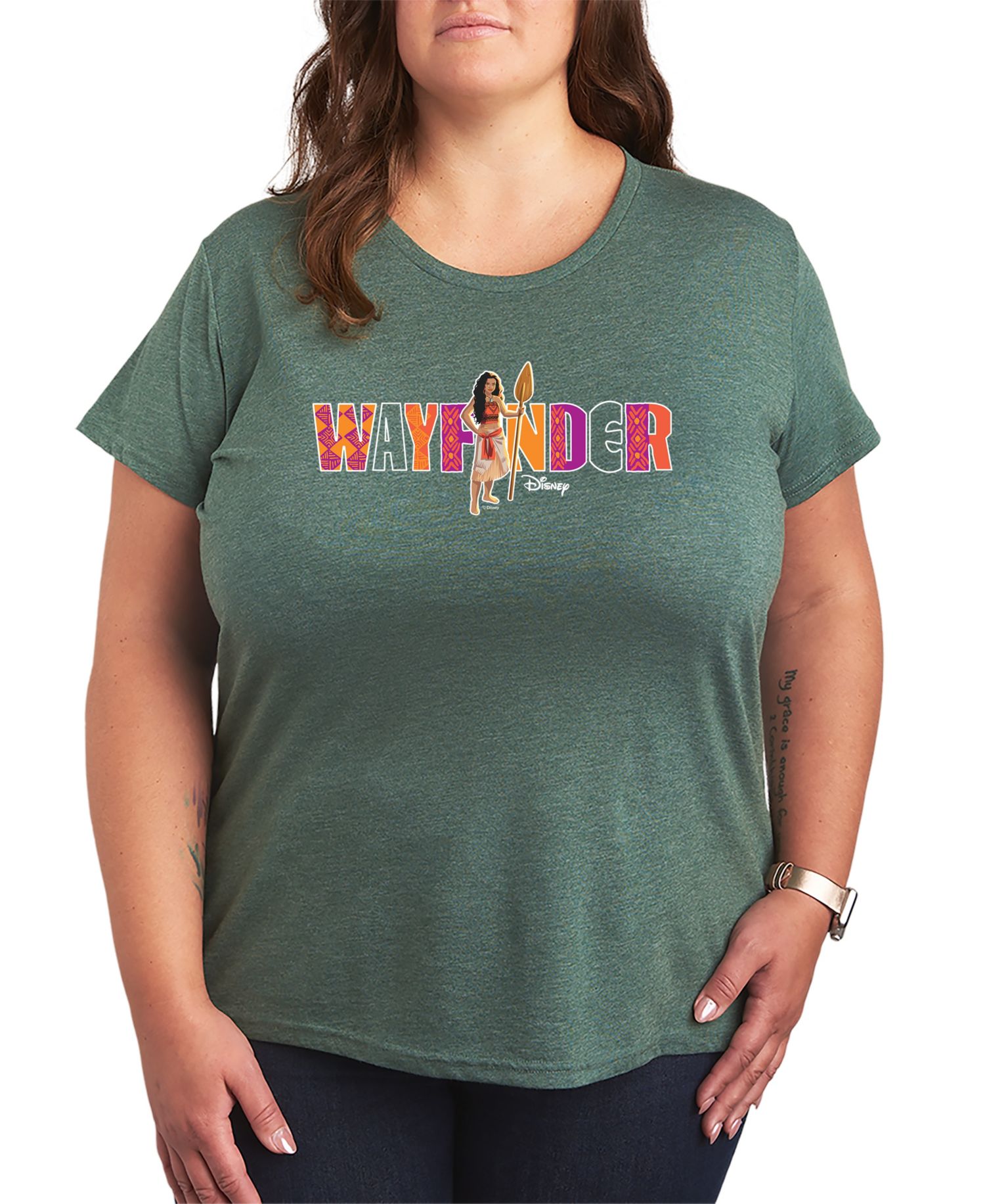 Plus Size Moana Way-Finder Graphic T-Shirt