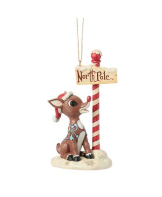 Rudolph by North Pole Sign Ornament