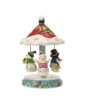 Heartwood Creek Rotating Snowman Carousel Figurine