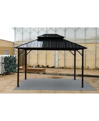 steel tile double-roof pavilion gazebo