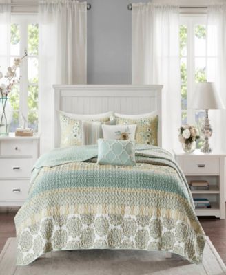 Willa Cotton Sateen 6-Pc. Quilt Set, King/California King