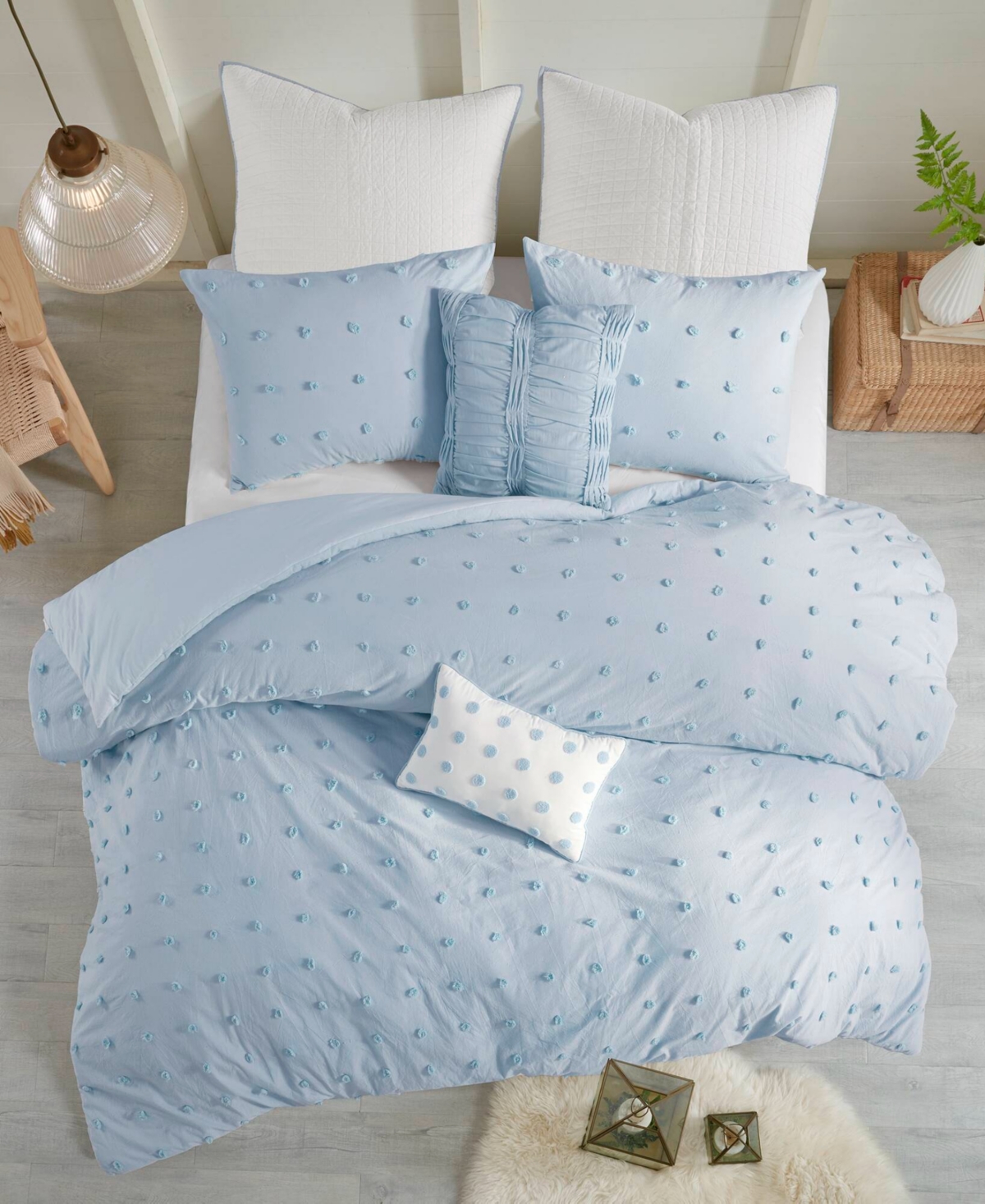 Intelligent Design Brooklyn Jacquard Cotton -Pc. Comforter Set