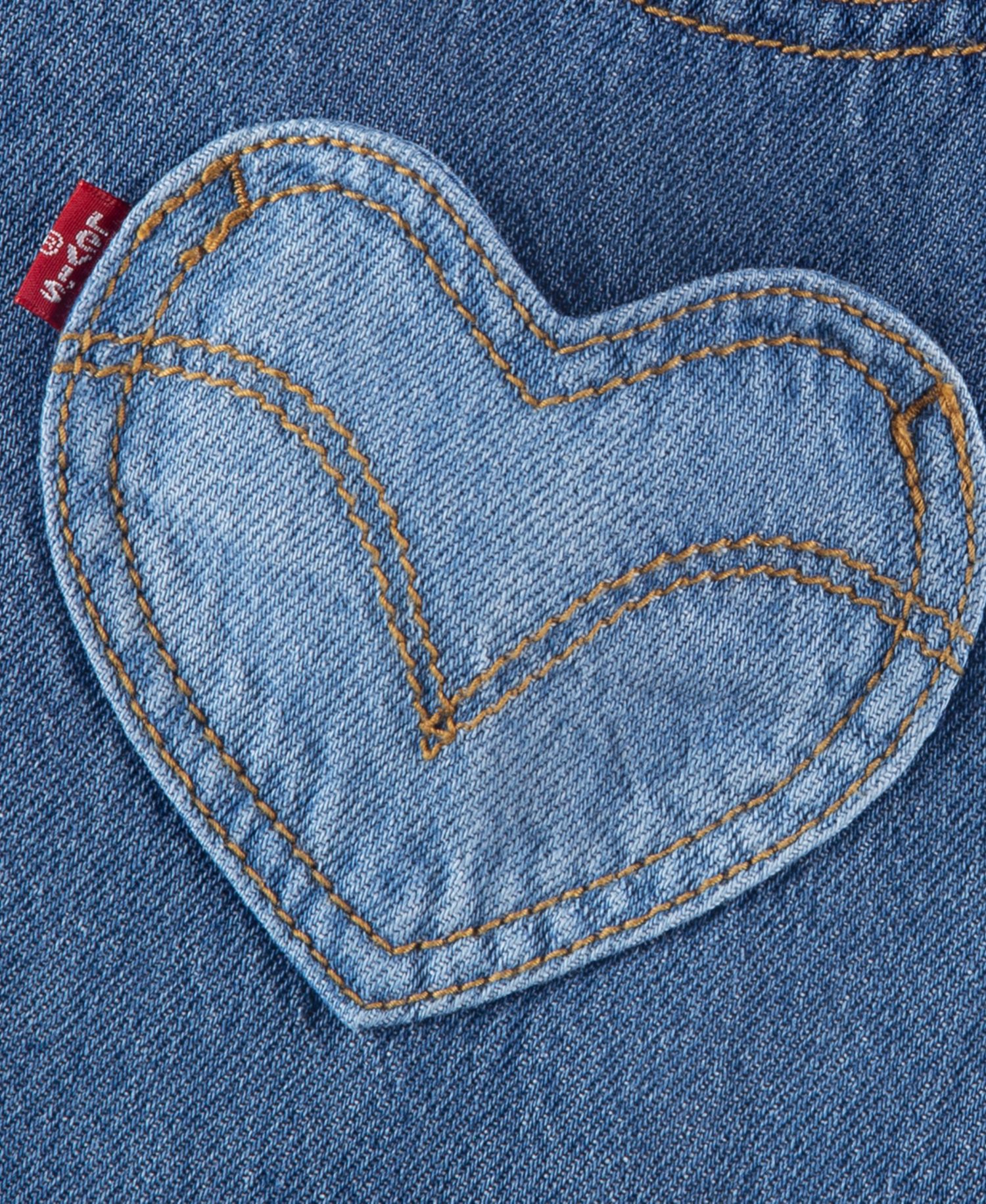 Baby Girls' Sleeveless Heart Overall