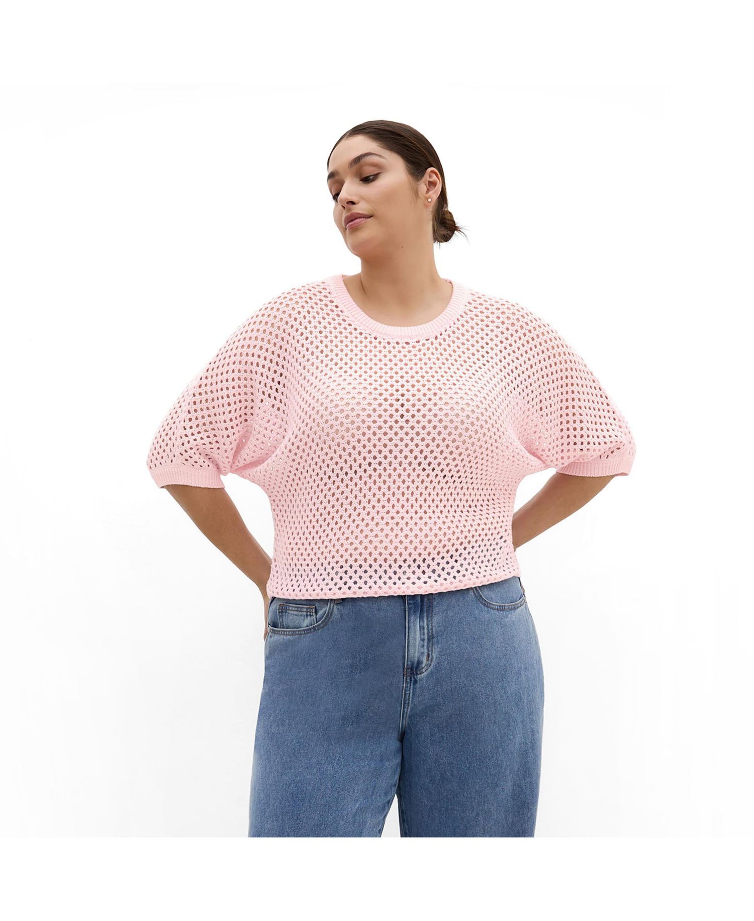Women's Crochet Knit Top