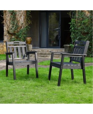 HDPE Outdoor Terrace Dining Chair Set