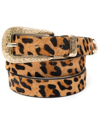 Vince Camuto - Soft Femme Western Pant Belt Leopard