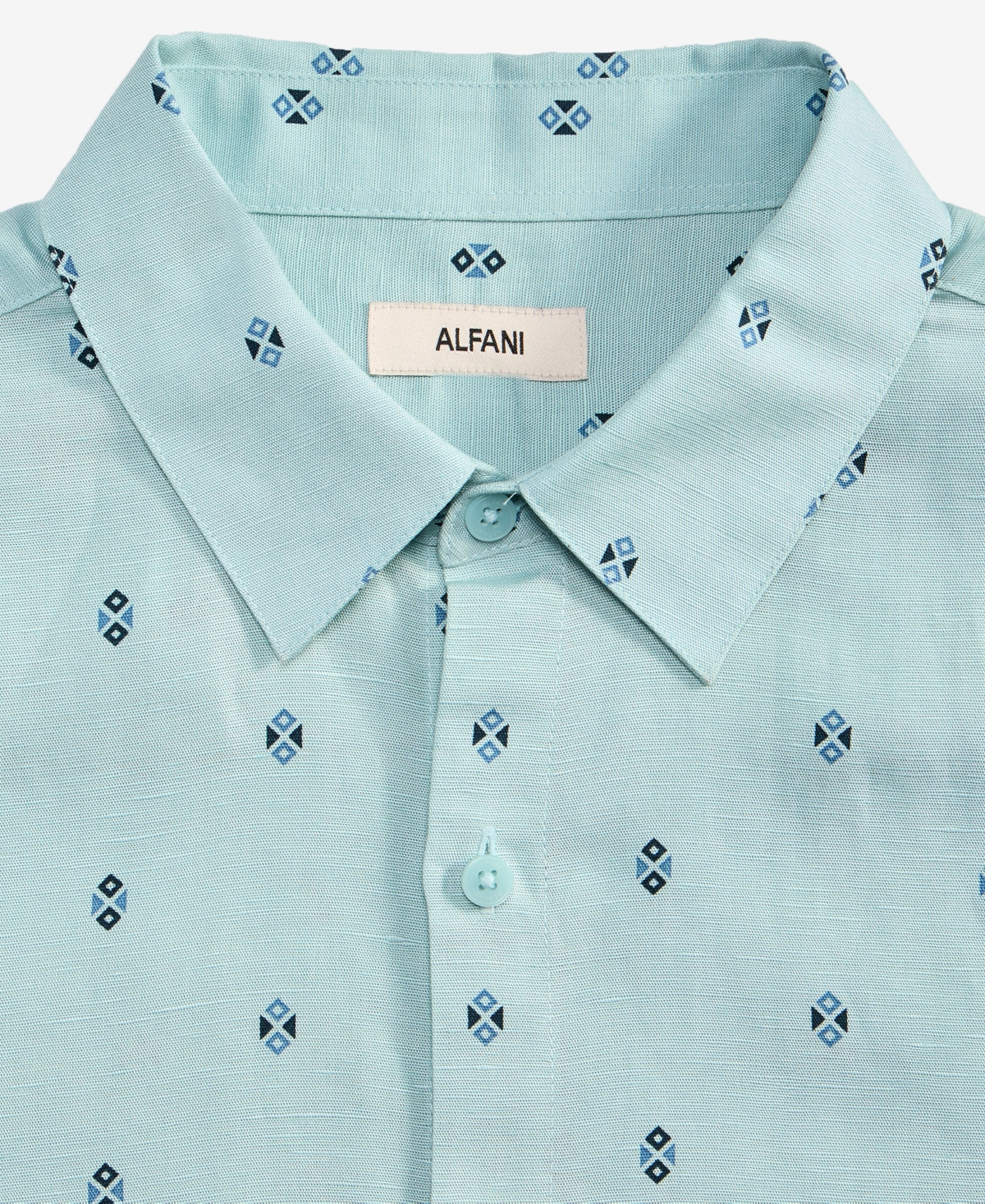 Alfani Men's Spaced Geometric Long-Sleeve Woven Shirt, Macy's Exclusive - Siimple Geo