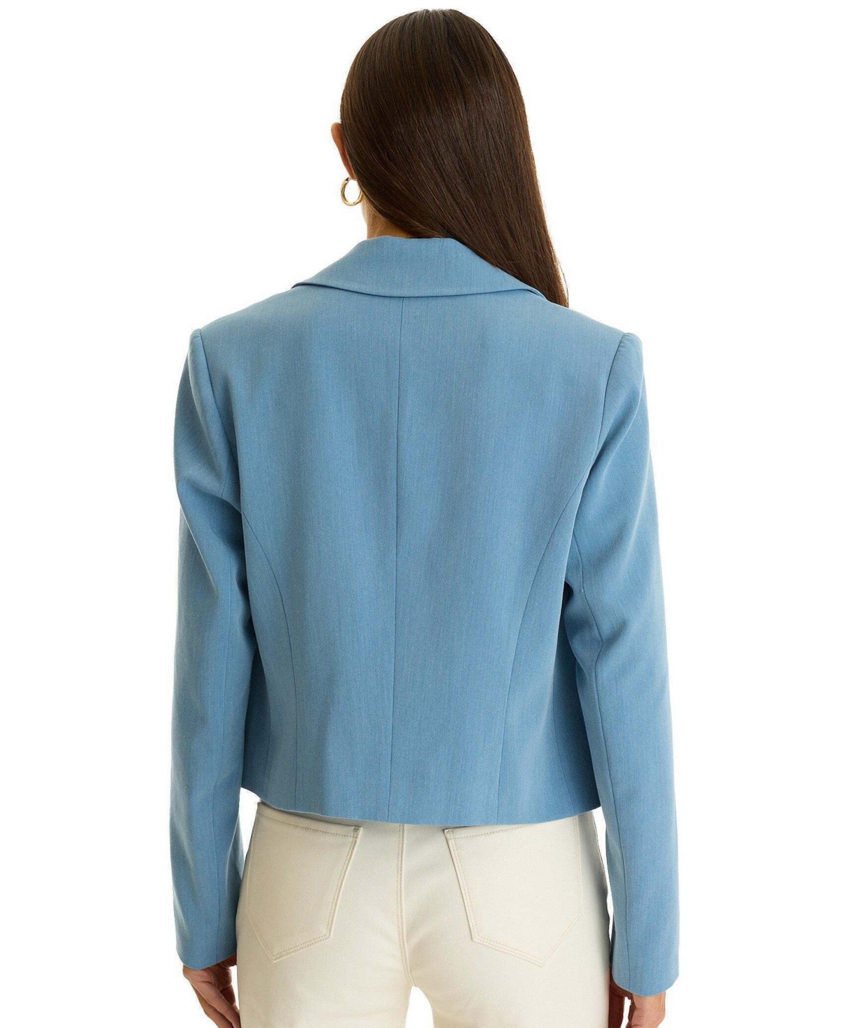 The Noli Shop Womens Gabrielle Double Breasted Blazer - Merlot